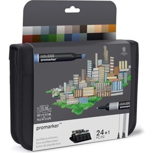 Winsor & Newton Alcohol Markers Set, Architectural Tones, Set of 24 Winsor & Newton Alcohol Markers Set, Architectural Tones, Set of 24