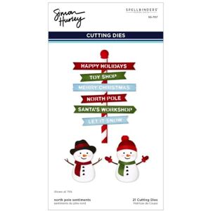 Spellbinders North Pole Sentiments Etched Dies from The North Pole Friends Collection by Simon Hurley Spellbinders North Pole Sentiments Etched Dies from The North Pole Friends Collection by Simon Hurley