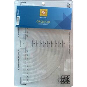 EZ Quilting Simplicity Easy Circle Cut Acrylic Template,12 x 8 x 0.13 EZ Quilting Simplicity Easy Circle Cut Acrylic Template,12 x 8 x 0.13