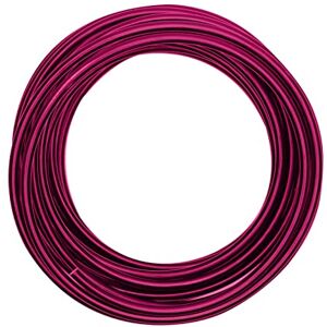 Creative Labs Aluminium Craft Wire 32.8 ft (10 m) x 0.2" (5 mm) Strong Pink Flexible Metallic Wire for Crafting, Flower Arranging, Jewellery Making and Modelling Creative Labs Aluminium Craft Wire 32.8 ft (10 m) x 0.2" (5 mm) Strong Pink Flexible Metallic Wire for Crafting, Flower Arranging, Jewellery Making and Modelling