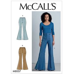 McCall's Sewing Pattern-M8007E5-Misses' Pants, Paper, White, Various McCall's Sewing Pattern-M8007E5-Misses' Pants, Paper, White, Various