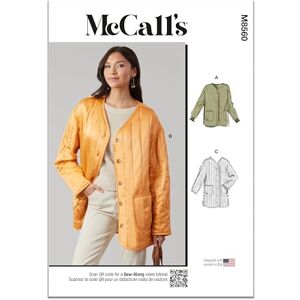 McCall's MCCALLS Sewing Pattern M8560U5 Misses' Jacket with Sleeve and Length Variations U5 (16-18-20-22-24) McCall's MCCALLS Sewing Pattern M8560U5 Misses' Jacket with Sleeve and Length Variations U5 (16-18-20-22-24)