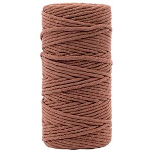 Creative Labs Macrame Yarn, Brown, 100 m, 100% Cotton, Available in Colours, DIY, Crafts of Decoration Basket, Wall Hanging, Lantern, Dream Catcher, Bordeaux, 3 mm x 100m Creative Labs Macrame Yarn, Brown, 100 m, 100% Cotton, Available in Colours, DIY, Crafts of Decoration Basket, Wall Hanging, Lantern, Dream Catcher, Bordeaux, 3 mm x 100m