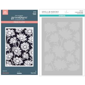 Spellbinders Daisy Shower BetterPress and Stencil Bundle from The Yana's Daisies Collection by Yana Smakula Spellbinders Daisy Shower BetterPress and Stencil Bundle from The Yana's Daisies Collection by Yana Smakula