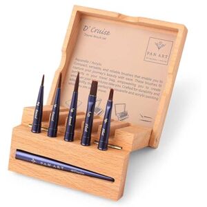 Pan Art Brush Set No. 04-08 – Versatile Artist Brushes for Watercolour & Gouache, Acrylics – Premium Brush for Artists Painting Set for Beginners & Professionals Pan Art Brush Set No. 04-08 – Versatile Artist Brushes for Watercolour & Gouache, Acrylics – Premium Brush for Artists Painting Set for Beginners & Professionals