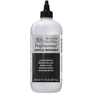 Winsor & Newton WN Acrylic Gloss Medium 500 ml, ACFAGM500 Winsor & Newton WN Acrylic Gloss Medium 500 ml, ACFAGM500