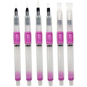 Creative Labs Tank, Water, Practical Brush, 6 Pieces in Different Sizes, Things to go for Travel, School Supplies, at Work or Watercolour Painting Outdoors, 1 Stück (1er Pack) Creative Labs Tank, Water, Practical Brush, 6 Pieces in Different Sizes, Things to go for Travel, School Supplies, at Work or Watercolour Painting Outdoors, 1 Stück (1er Pack)
