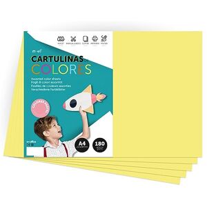 m-office A4 Pastel Coloured Card 180g for Crafts, Printing Your Documents and Creative Designs Pastel Colours A4 (x50, Yellow) m-office A4 Pastel Coloured Card 180g for Crafts, Printing Your Documents and Creative Designs Pastel Colours A4 (x50, Yellow)