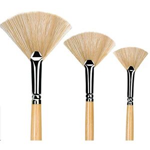 golden maple Paint Brush Set 3 pcs Artist Fan Brush Wooden Long Handle Painting Brush for Oil Paint Acrylic Paint Watercolor Paint. golden maple Paint Brush Set 3 pcs Artist Fan Brush Wooden Long Handle Painting Brush for Oil Paint Acrylic Paint Watercolor Paint.