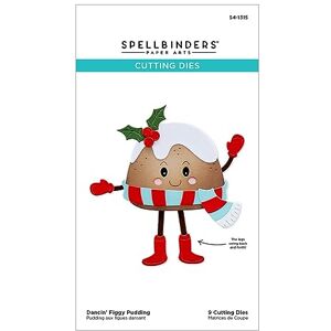 Spellbinders Dancin' Figgy Pudding Etched Dies from The Dancin' Christmas Collection Spellbinders Dancin' Figgy Pudding Etched Dies from The Dancin' Christmas Collection
