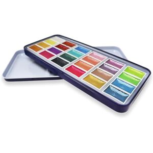 Artway Shimmer Watercolour Paint Set A range of metallic and pearlescent colours perfect for watercolour painting 24 Full Pans Artway Shimmer Watercolour Paint Set A range of metallic and pearlescent colours perfect for watercolour painting 24 Full Pans