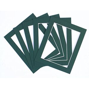 Frame Company Pack of 10 Bottle Green Mounts 9x7 for 7x5 inch *Choice of Colours* Frame Company Pack of 10 Bottle Green Mounts 9x7 for 7x5 inch *Choice of Colours*