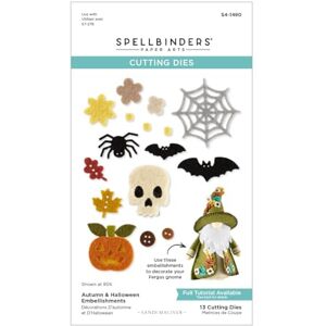 Spellbinders Autumn & Halloween Embellishments Etched Dies from The 3D Felt Décor Collection by Sandi Maciver Spellbinders Autumn & Halloween Embellishments Etched Dies from The 3D Felt Décor Collection by Sandi Maciver