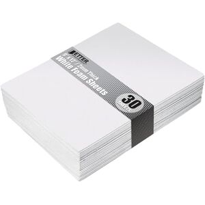 Better Office Products White EVA Foam Sheets - 30 Sheets, 2mm Thick, 9 x 12 Inch Better Office Products White EVA Foam Sheets - 30 Sheets, 2mm Thick, 9 x 12 Inch