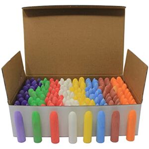 Bright Ideas Chunky Chalk Class Pack, PK160 Pieces Bright Coloured Playground Chalk for Children, Bright Washable Sidewalk, Pavement, Blackboard Chalk 8 Assorted Colours, 5.5cm, Assorted Chalks Bright Ideas Chunky Chalk Class Pack, PK160 Pieces Bright Coloured Playground Chalk for Children, Bright Washable Sidewalk, Pavement, Blackboard Chalk 8 Assorted Colours, 5.5cm, Assorted Chalks