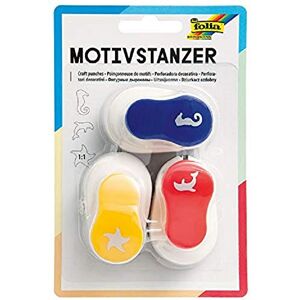 Folia 7021 Punch Set 3 Assorted Pieces 15 mm Each Folia 7021 Punch Set 3 Assorted Pieces 15 mm Each