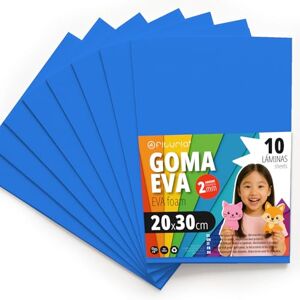 OFITURIA Eva Rubber for School and Creative Crafts, Coloured Foam Sheets for DIY Projects, Art, Children's Decoration, Scrapbooking, Craft Designs 20 x 30 cm (Light Blue, 10 Pcs) OFITURIA Eva Rubber for School and Creative Crafts, Coloured Foam Sheets for DIY Projects, Art, Children's Decoration, Scrapbooking, Craft Designs 20 x 30 cm (Light Blue, 10 Pcs)