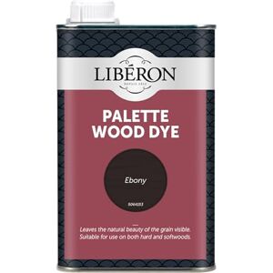 Libéron Palette Wood Dye – Water-Based Formula Leaves Grain Visible Hardwood & Softwood Furniture, Floors & Doors Intermixable Colours Ebony 500ml Libéron Palette Wood Dye – Water-Based Formula Leaves Grain Visible Hardwood & Softwood Furniture, Floors & Doors Intermixable Colours Ebony 500ml