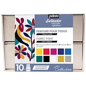 Pebeo Setacolor Light Collection Set - Fabric Paints - Assorted Pebeo Setacolor Light Collection Set - Fabric Paints - Assorted