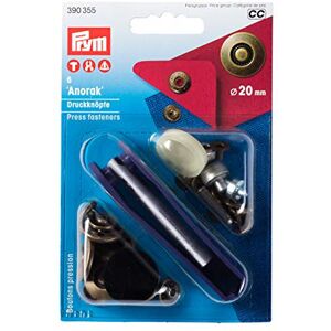 Prym Non-Sew Press Fastener, Metal, Old Brass, 20 mm Prym Non-Sew Press Fastener, Metal, Old Brass, 20 mm