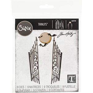 Sizzix Thinlits Die Set 9PK 664734 Gate Keeper by Tim Holtz, One Size Sizzix Thinlits Die Set 9PK 664734 Gate Keeper by Tim Holtz, One Size