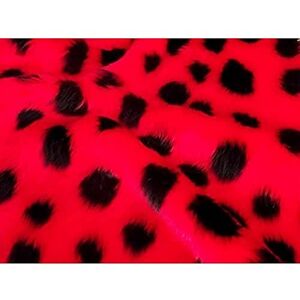 CRS Fur Fabrics VENDOR LTD. Animal Fun Faux Fur Fabric Material LADYBIRD, Red, 1Mtr 150cm x 100cm CRS Fur Fabrics VENDOR LTD. Animal Fun Faux Fur Fabric Material LADYBIRD, Red, 1Mtr 150cm x 100cm
