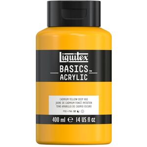LIQUITEX Basics Acrylic Paint - Cadmium Yellow Deep Hue - 400 ml - Acrylic Paint LIQUITEX Basics Acrylic Paint - Cadmium Yellow Deep Hue - 400 ml - Acrylic Paint
