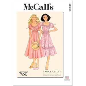 McCall's MCCALLS M8358F5 Misses' Vintage Wrap Dress by Laura Ashley F5(16-18-20-22-24) McCall's MCCALLS M8358F5 Misses' Vintage Wrap Dress by Laura Ashley F5(16-18-20-22-24)