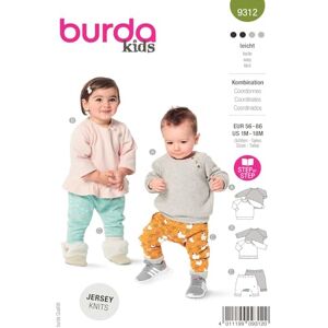 Burda Style Sewing Pattern B9312 Babies' Co-ordinates Burda Style Sewing Pattern B9312 Babies' Co-ordinates