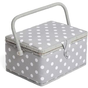 Hobby Gift Exclusive Medium Sewing Craft Storage Box, Grey Spot, 26 x 19 x 14.5cm Hobby Gift Exclusive Medium Sewing Craft Storage Box, Grey Spot, 26 x 19 x 14.5cm