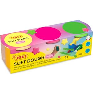 Jovi Soft Dough Blandiver, Pack of 3 Bottles 110 g (403 F), Multicolor Neon Jovi Soft Dough Blandiver, Pack of 3 Bottles 110 g (403 F), Multicolor Neon