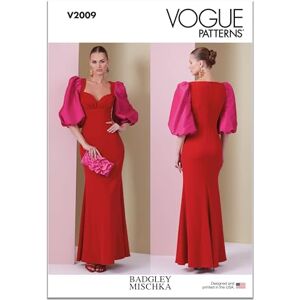 Vogue V2009Y5 Misses' Dress by Badgley Mischka Y5 (18-20-22-24-26) Vogue V2009Y5 Misses' Dress by Badgley Mischka Y5 (18-20-22-24-26)
