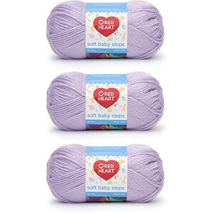 Red Heart Soft Baby Steps Lavender Yarn 3 Pack of 141g/5oz Acrylic 4 Medium (Worsted) 256 Yards Knitting, Crocheting & Crafts Red Heart Soft Baby Steps Lavender Yarn 3 Pack of 141g/5oz Acrylic 4 Medium (Worsted) 256 Yards Knitting, Crocheting & Crafts