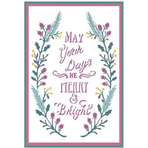 Jen Long Sizzix Merry & Bright #3 A6 Layered Stencil Set Jen Long Sizzix Merry & Bright #3 A6 Layered Stencil Set