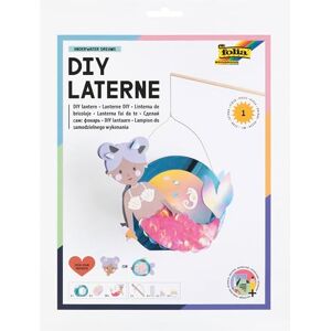 Folia 94301 DIY Lantern Underwater Dreams, Approx. 27.5 x 19 x 6 cm Lantern Craft Set can be Shaped as Mermaid or Puffer Fish, incl. LED Light, 2 Batteries and Adhesive pad Folia 94301 DIY Lantern Underwater Dreams, Approx. 27.5 x 19 x 6 cm Lantern Craft Set can be Shaped as Mermaid or Puffer Fish, incl. LED Light, 2 Batteries and Adhesive pad