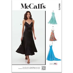 McCall's MCCALLS Sewing Pattern M8475AA Misses' and Women's Dresses AA (10-12-14-16-18) McCall's MCCALLS Sewing Pattern M8475AA Misses' and Women's Dresses AA (10-12-14-16-18)