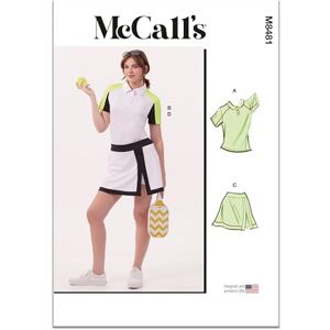 McCall's MCCALLS Sewing Pattern M8481Y5 Misses' Knit Tops and Skorts Y5 (18-20-22-24-26) McCall's MCCALLS Sewing Pattern M8481Y5 Misses' Knit Tops and Skorts Y5 (18-20-22-24-26)