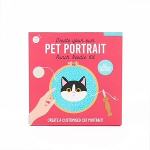 Gift Republic Pet Portrait Punch Needle Kit – Custom DIY Cat Portrait Craft Set – Includes Wool, Embroidery Ring, Punch Needle, Fabric & Instructions – Ideal Craft Gift for Pet Lovers Gift Republic Pet Portrait Punch Needle Kit – Custom DIY Cat Portrait Craft Set – Includes Wool, Embroidery Ring, Punch Needle, Fabric & Instructions – Ideal Craft Gift for Pet Lovers