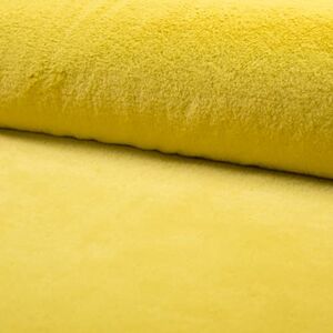 CRS Fur Fabrics Luxury Short Plush Super Soft Faux Fur Fabric Material Yellow, 1Mtr 150cm x 100cm CRS Fur Fabrics Luxury Short Plush Super Soft Faux Fur Fabric Material Yellow, 1Mtr 150cm x 100cm