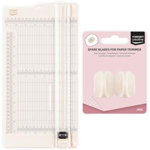 Creative Labs Paper Cutter with Scoring Tool 6 x 12" (15.2 x 30.5 cm) – 2-in-1 Ivory Paper Trimmer & Scoreboard for Scrapbooking, Card Making, Gift Boxes & Crafting – Including 2 Spare Blades Creative Labs Paper Cutter with Scoring Tool 6 x 12" (15.2 x 30.5 cm) – 2-in-1 Ivory Paper Trimmer & Scoreboard for Scrapbooking, Card Making, Gift Boxes & Crafting – Including 2 Spare Blades