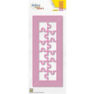 Nellie's Choice Nesting, Puzzle Multi Frame, 8.5 x 20.5 cm, 5 Cutting, Card Making Supplies, Metal Dies for Scrapbooking, DIY and Paper Crafts, Pink, 85x205mm Nellie's Choice Nesting, Puzzle Multi Frame, 8.5 x 20.5 cm, 5 Cutting, Card Making Supplies, Metal Dies for Scrapbooking, DIY and Paper Crafts, Pink, 85x205mm