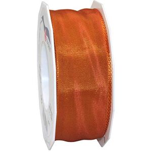 Lyon Decorative Ribbon with Wire Edge - 25m, 40mm - Festive & Crafting Lyon Decorative Ribbon with Wire Edge - 25m, 40mm - Festive & Crafting