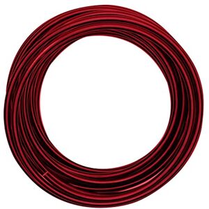 Creative Labs Aluminium Craft Wire 32.8 ft (10 m) x 0.2" (5 mm) Red Flexible Metallic Wire for Crafting, Flower Arranging, Jewellery Making and Modelling Creative Labs Aluminium Craft Wire 32.8 ft (10 m) x 0.2" (5 mm) Red Flexible Metallic Wire for Crafting, Flower Arranging, Jewellery Making and Modelling