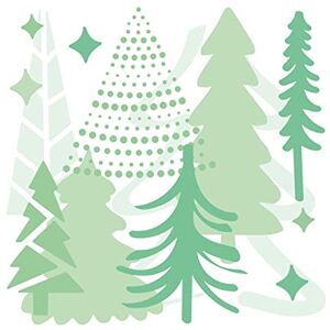 Roisier & Plé Multi-layer Stencils 15x15cm - Doodle Trees Roisier & Plé Multi-layer Stencils 15x15cm - Doodle Trees