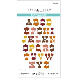 Spellbinders Autumn Alpha Etched Dies from The Autumn Archives Collection by Kelly Bangs Spellbinders Autumn Alpha Etched Dies from The Autumn Archives Collection by Kelly Bangs