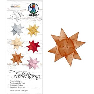 Ursus 3210077 Paper Strips for Froebel Stars, Copper Matt, Made of Coloured Drawing Paper 130 g/m², Approx. 1.5 x 50 cm, 80 Strips for Approx. 20 Stars, Craft Classics for Christmas Time Ursus 3210077 Paper Strips for Froebel Stars, Copper Matt, Made of Coloured Drawing Paper 130 g/m², Approx. 1.5 x 50 cm, 80 Strips for Approx. 20 Stars, Craft Classics for Christmas Time
