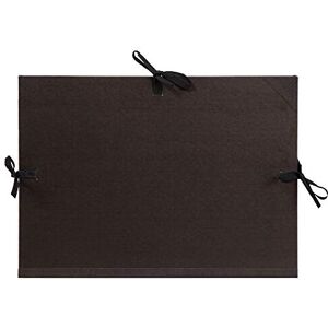 Clairefontaine Ref 38615C Kraft Art Folder A2+ Size, 3 Ribbon Ties with 3 Flaps Closure, White Paper Lining, Acid Free Suitable for Transporting Artwork Black Clairefontaine Ref 38615C Kraft Art Folder A2+ Size, 3 Ribbon Ties with 3 Flaps Closure, White Paper Lining, Acid Free Suitable for Transporting Artwork Black