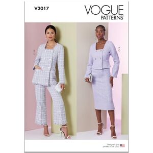 Vogue V2017B5 Misses' Jacket in Two Lengths, Skirt and Pants B5(8-10-12-14-16) Vogue V2017B5 Misses' Jacket in Two Lengths, Skirt and Pants B5(8-10-12-14-16)