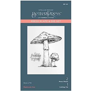 Spellbinders Mushroom Duo Press Plate & Die Set from The BetterPress Autumn Collection Spellbinders Mushroom Duo Press Plate & Die Set from The BetterPress Autumn Collection