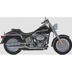 Harley Fat Boy 2003 Anniversay Model Cross Stitch Kit (Large) Harley Fat Boy 2003 Anniversay Model Cross Stitch Kit (Large)